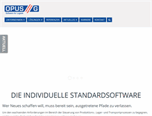 Tablet Screenshot of opus-g.com